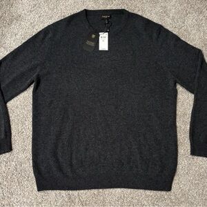 Club Room Men's Dark Gray Crewneck Sweater